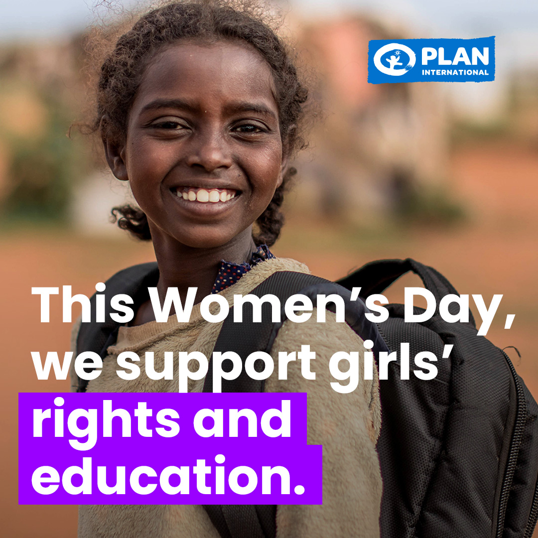 Plan International supports girls' rights and equality